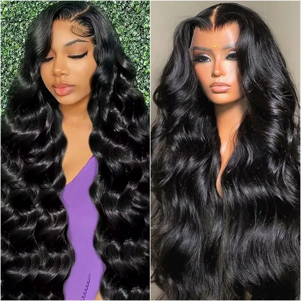 

30 38 Inch Body Wave Lace Frontal Human Hair Wig 13x4 13x6 360 HD Transparent Lace Front Wigs For Black Women 5x5 Closure