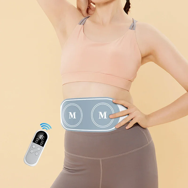 

Ems Pulse Waist Massager Electric Lumbar Heating Belt Heat Therapy Warm Abdominal Lumbar Support Belt Hot Compress Relieves