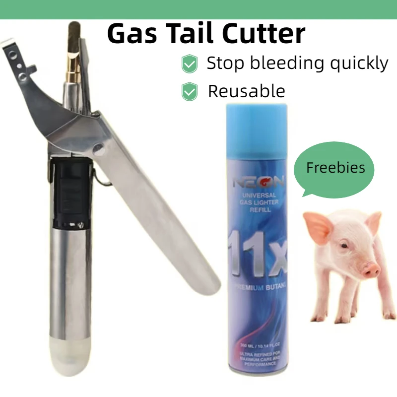 Pig Tail Cutter For Farming Equipment Piglet Tail Cutting Pliers Copper Blade Gas Dogs Tail Cutter