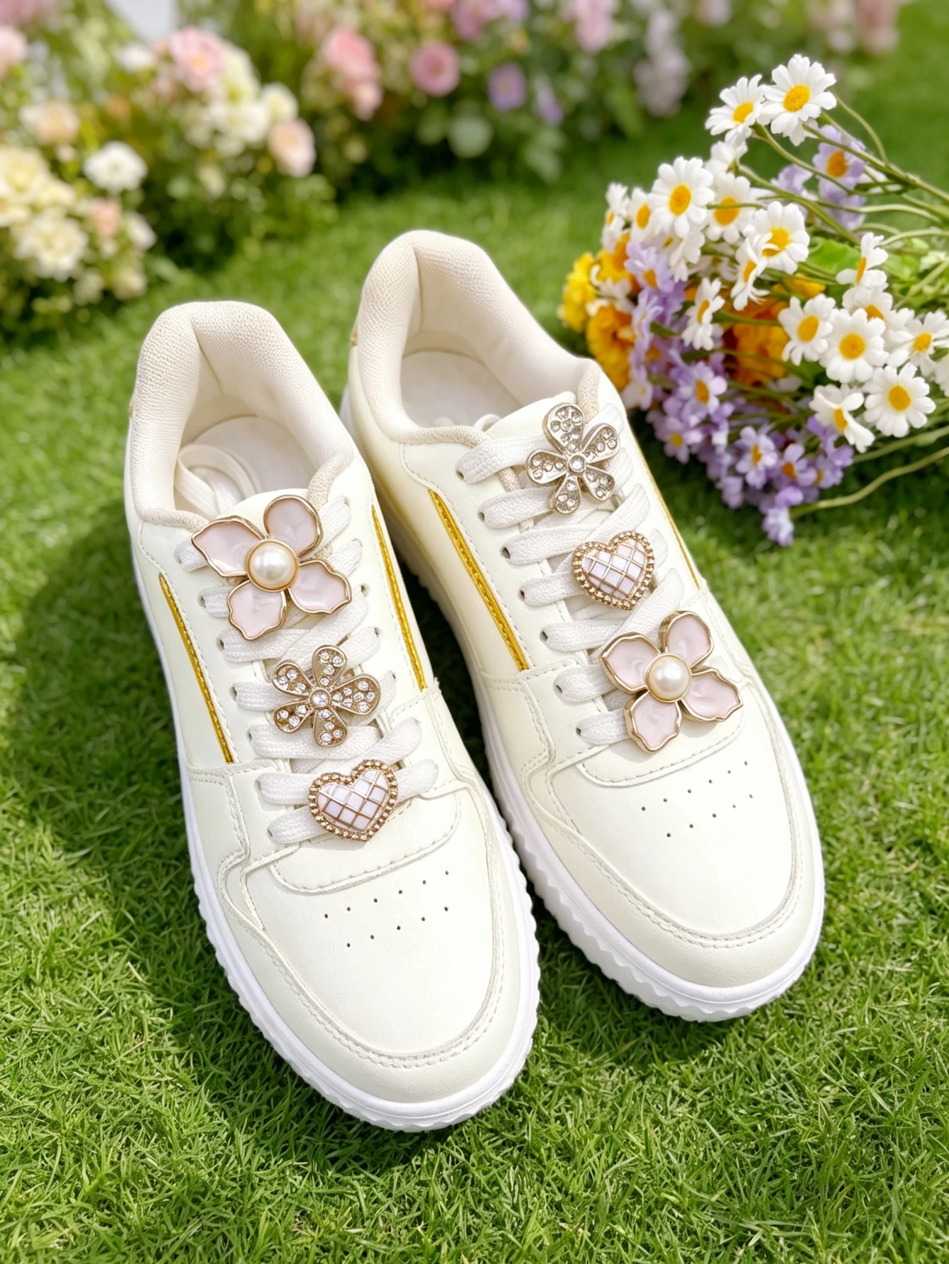6-piece shoe decoration DIY casual shoe decoration - An interesting and multi-functional way to personalize your footwear