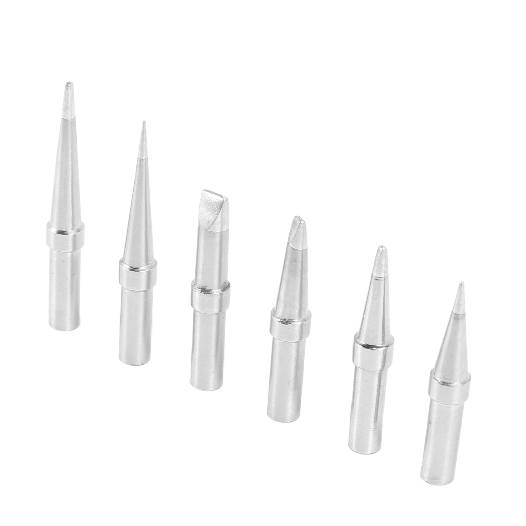 Solder Tips 6Pcs ET Soldering Iron Replacement Tips for WES51/50,WESD51,PES51 / 50,WE1010NA WCC100 LR21 ET Tip Series (6PCS-01)