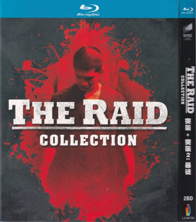 

Blu-ray Disc Action War Movies The Raid 1 and 2 The Raid 2 Thugs HD 2BD Disc for Non-DVD