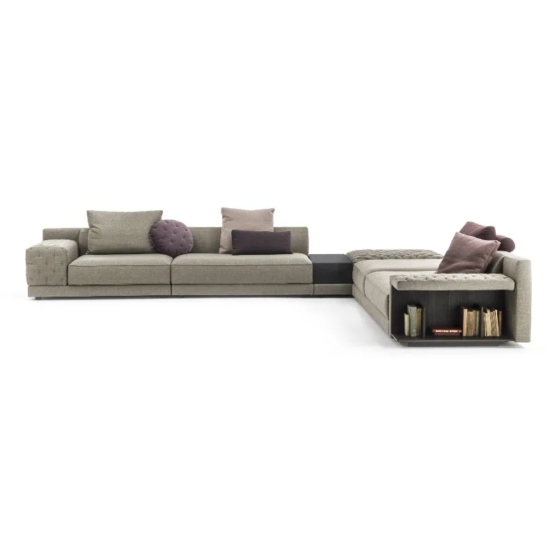 Minimalist fabric sofa modern simple high-end furniture L-shaped