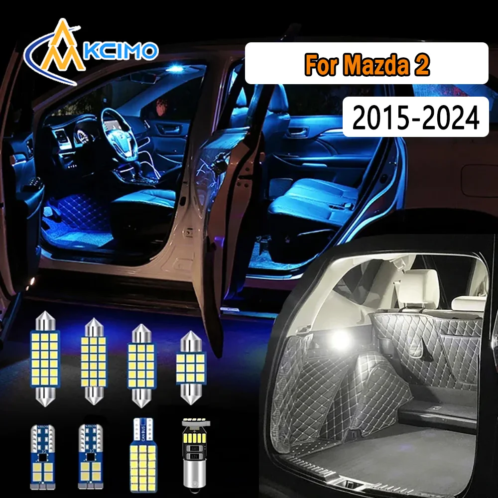 

Bright Dome Map Door Lights CANBUS Error-Free LED Interior Lighting Kit Car For Mazda 2 2015 2016 2017 2018-2024 Easy Install