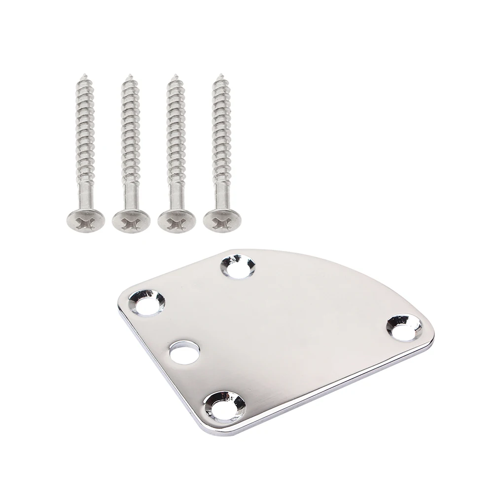 

Chrome Reinforcement Board Bass Neck Plate Guitar Joint Electric Metal Connecting