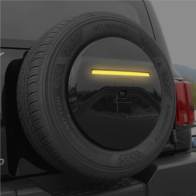 Spare tire reflective strip warning sticker for rear tailgate body only For Great Wall GWM WEY Tank 300 2021 2022 2023 2024