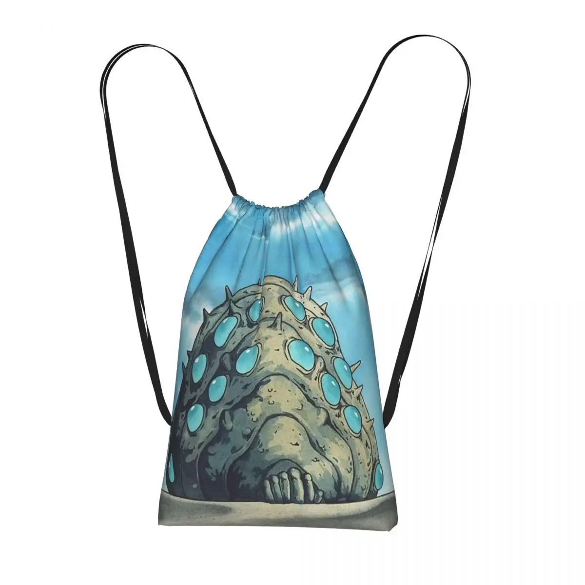 

Nausicaa Of The Valley Of The Wind Anime Backpacks Multi-function Drawstring Bundle Pocket Storage Bag Book Bags for Man Woman