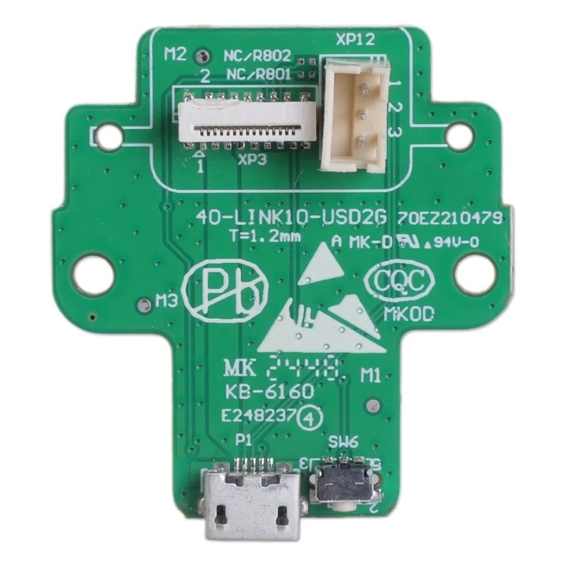 USB Charging Port Replacement Circuit Board for Link 10 Speaker Repair 40-LINK10-USD2G Parts, Green