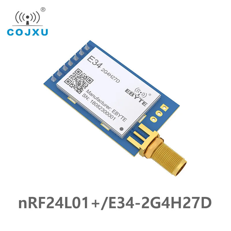 nRF24L01+ Wireless Module 2.4GHz Long Range 5km IoT Transceiver E34-2G4H27D 2.4G Transmitter Receiver nRF24L01PA Modulue 4.3