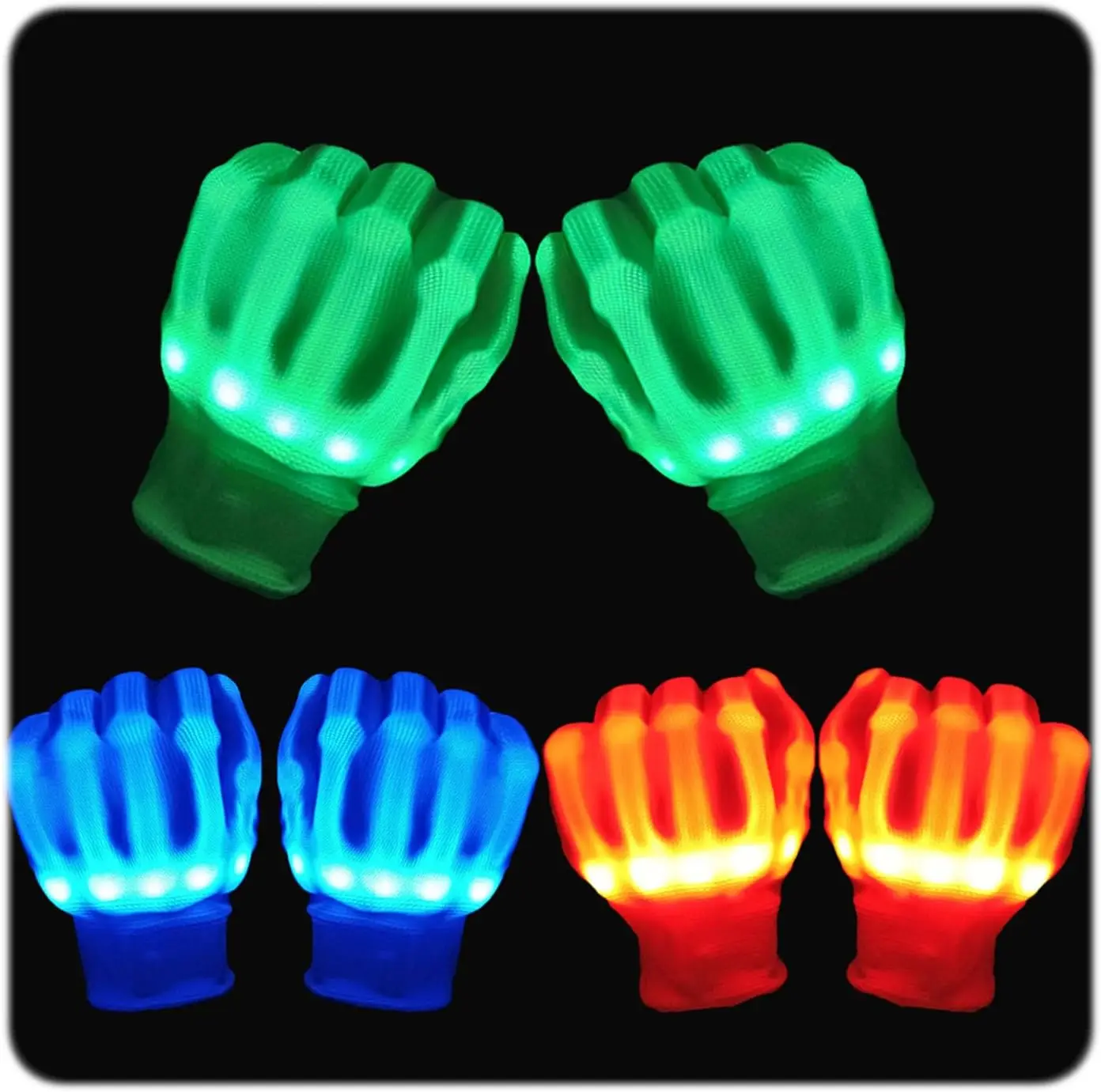 

LED Gloves for Kids 8-13 - Fun Light Up Toys, Coolest Gifts