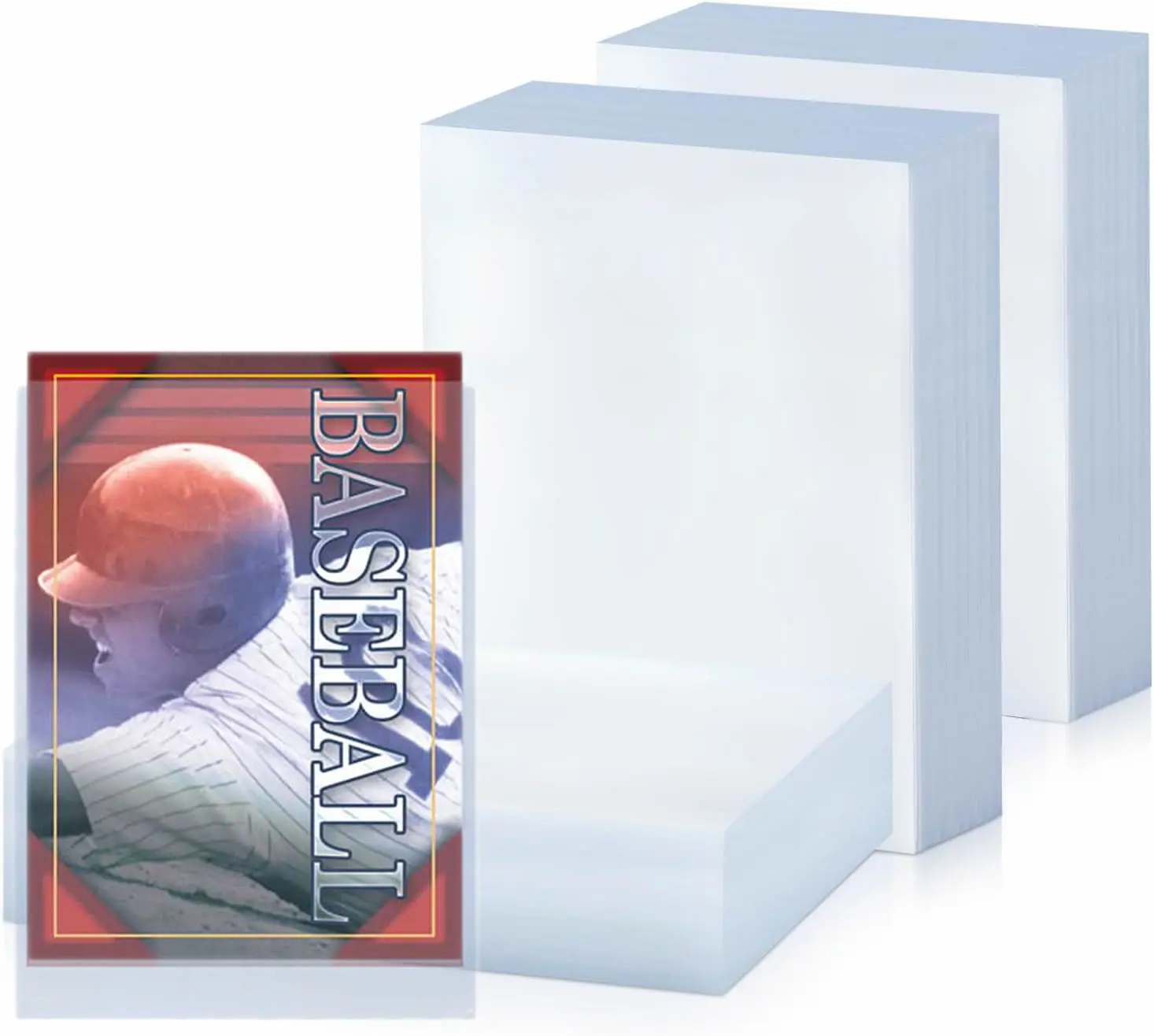 

300 прозрачных мягких защитных пакетов для коллекционных карт: для игр, Pokemon, Yugioh, бейсбольных и спортивных карт