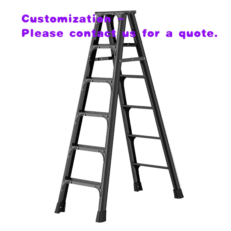 

Современная промышленная конструкция, серебристый цвет, 6-ступенчатая двусторонняя складная алюминиевая комбинированная лестница, сертифицированная по EN131, грузоподъемность 150 кг.