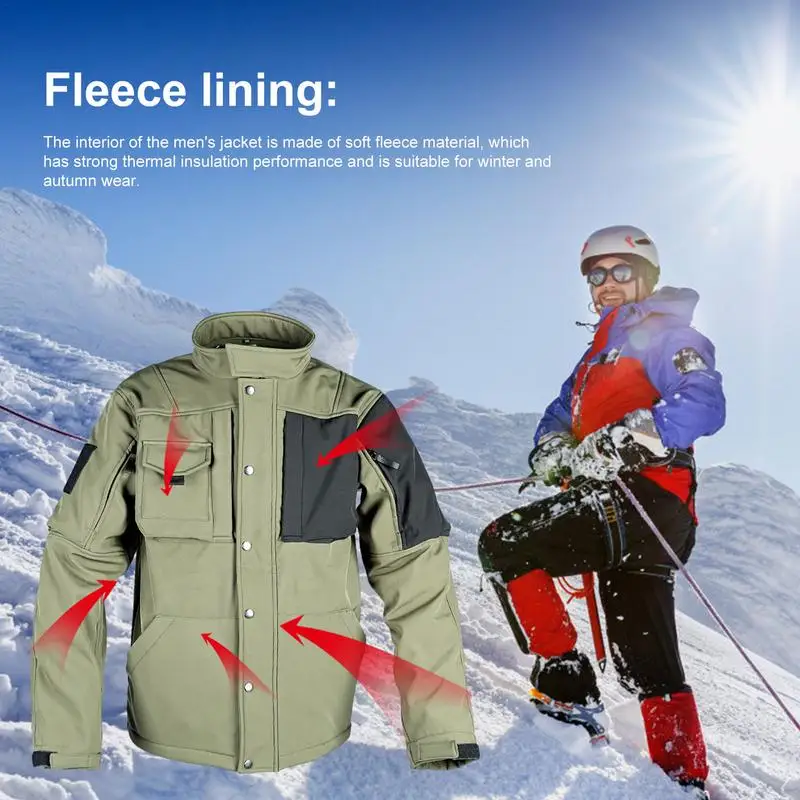 Autumn Men Jackets Waterproof Fishing Hunting Hiking Camping Climbing Winter Tracksuits Coat Thermal Fall