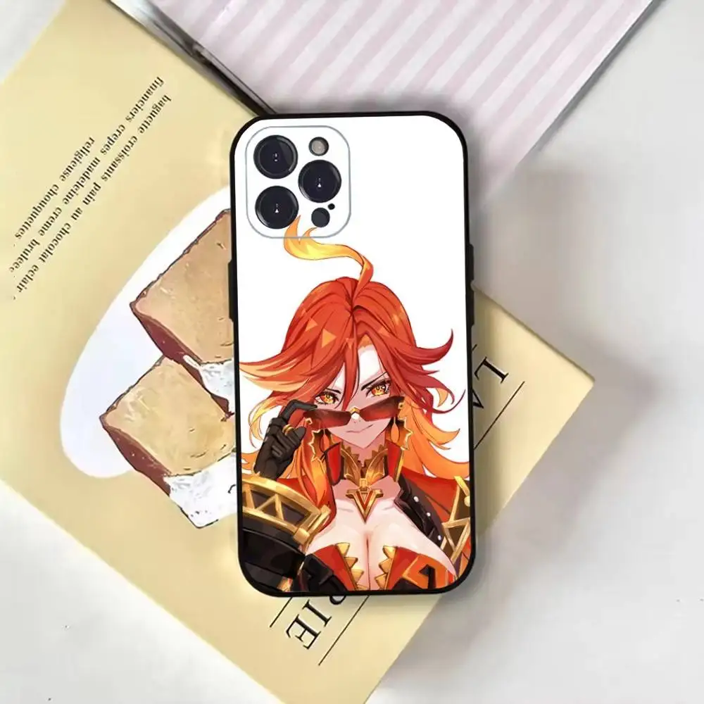 เคสโทรศัพท์ลายเกม L-Limbus สำหรับ iPhone17,16,15,14,13,12,11 Plus,Pro Max, ฝาหลังสีดำนุ่ม