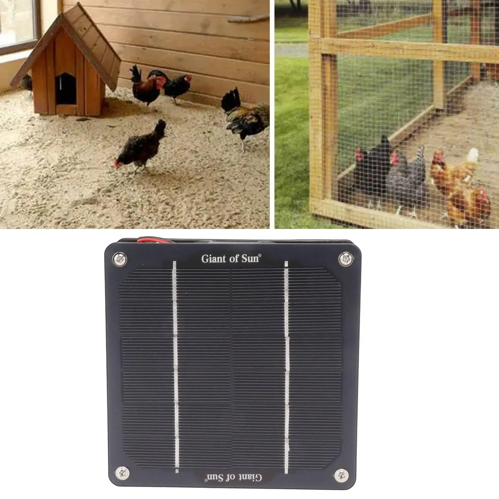 Ventilador de escape de invernadero portátil, ventilador de escape Solar, Panel Solar para casas de mascotas al aire libre, escalada, Camping y baño