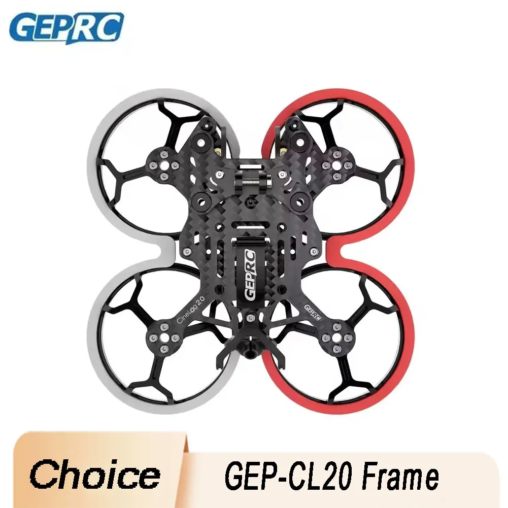 

CineLog 20 GEP-CL20 2-дюймовая карбоновая рама с колесной базой 100 мм и опорной защитой для внутренних вентиляторов Quadcopter FPV