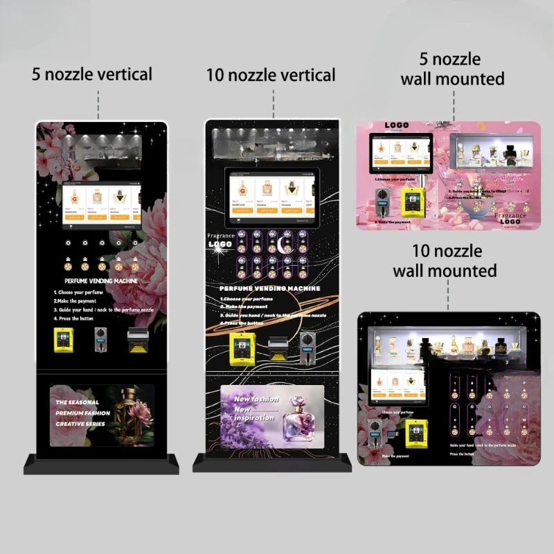 Custom perfume spray vending machine Wall-mounted mini perfume vending machine Premium