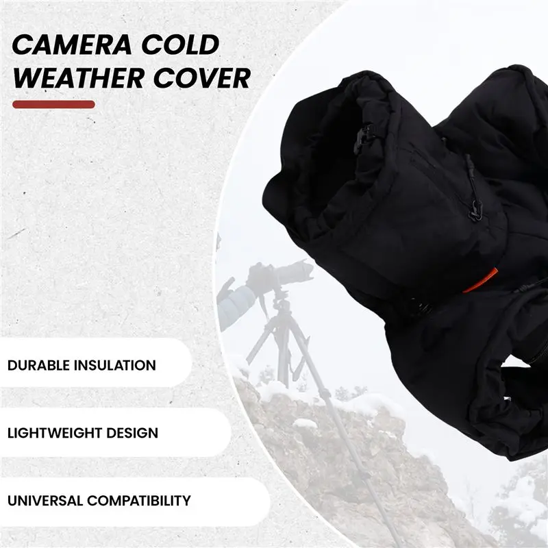 For DSLR Micro Single Camera Cold Cover Insulated Protective Warmth Cover For Enhanced Photography Telephoto Model