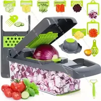 14/16 in 1 Multifunctional Vegetable Chopper Handle Food Grate Food Chopper Vegetable Slicer Dicer Cut Kitchen Items cocina