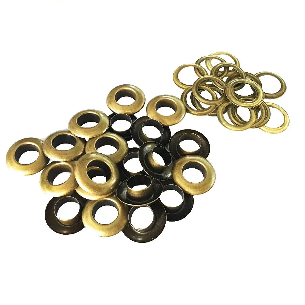 20 set of 12mm metal eyelets with counter ring rustproof, metal rings tarpaulin