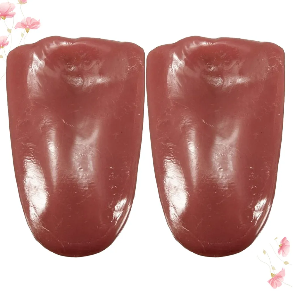 2 pcs Halloween Party Christmas New Year Fake Tongue Scary Toys Prank Prank Toy Simulation Creepy Elastic Trick Prop Festival