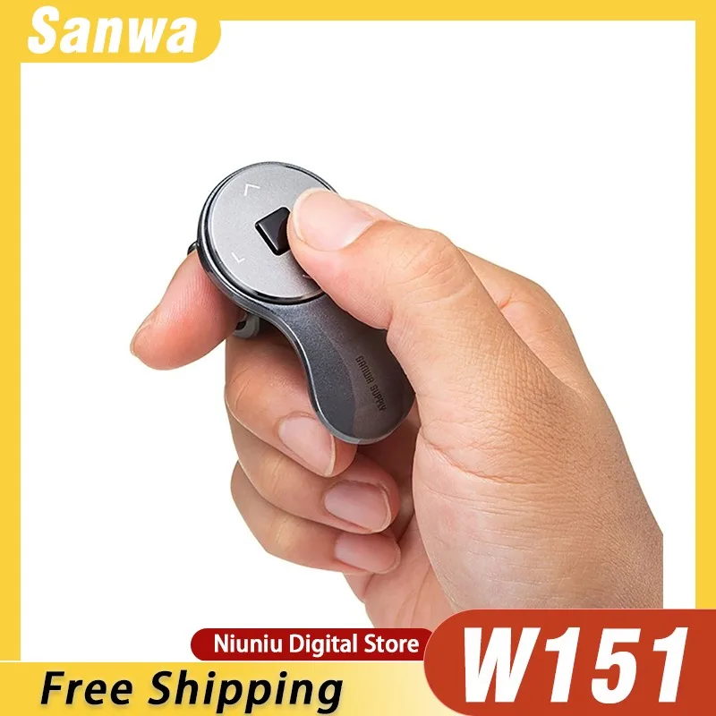 

Кольцевая мышь Sanwa Supply W151, двойной режим, мини- эргономичная зарядная мышь, кольцо на заказ, беспроводная Bluetooth, портативная офисная мышь, подарок