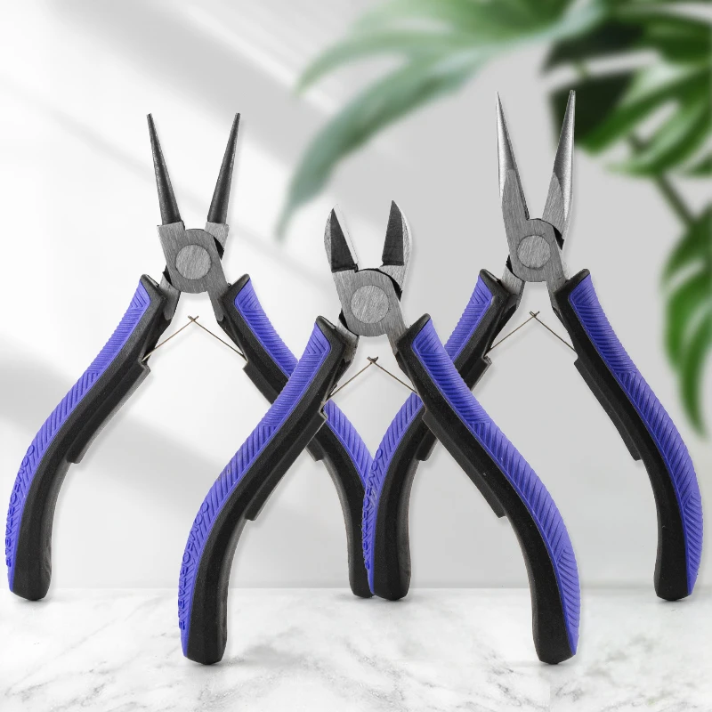 

XUQIAN High Quality 3pcs Pliers Set for DIY Jewelry Making Includes Needle Nose Pliers Round Nose Pliers and Wire Cutters