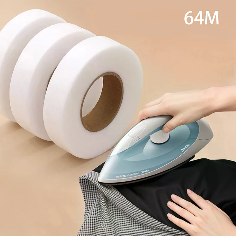 เทปผ้ากาวสองหน้าสีขาวดำสำหรับร - Sewing Hemming บทวิจารณ์และราคา