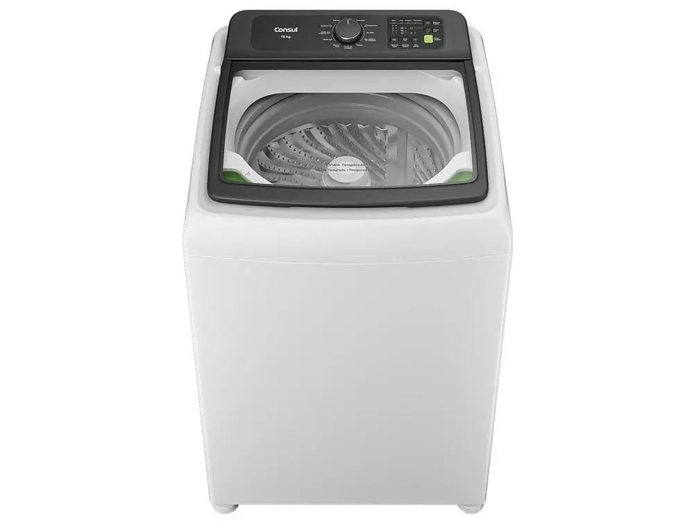 Lavadora de Roupas Consul 16kg Cesto Inox 12 programas Branco CWN16AB - 110V