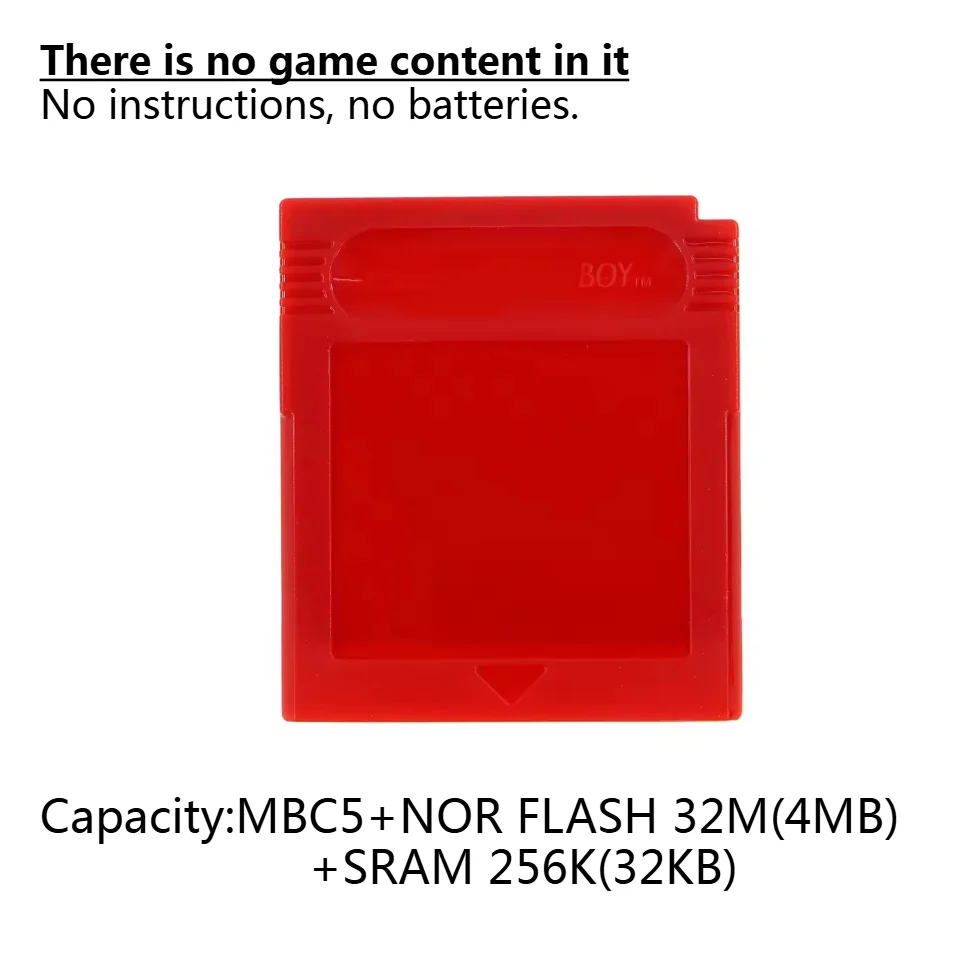 GBC Game Card Blanko Geen Inhoud Game Card Aangepaste Branding Game Inhoud Geen Handleiding Geen Batterij Meerkleurige Behuizing