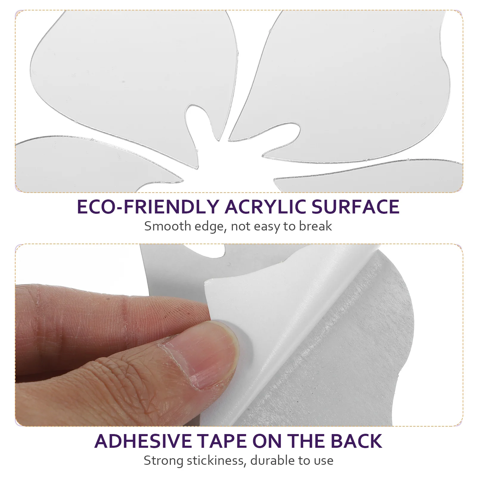 الملونة 3D الجدار صائق مرآة زهرة ديكور الشارات غرفة المعيشة الاكريليك الديكور #3