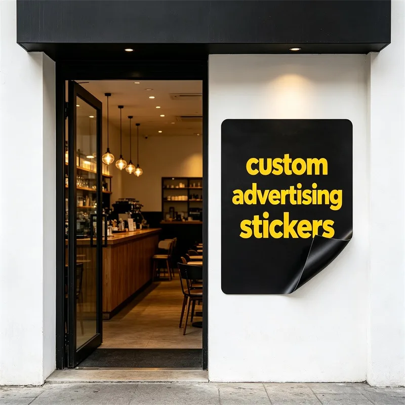 Custom Business Advertising Sticker Logo Vinyl Window Decal Storefront Glass Door Wall Graphics Shop Promotion Decor Sign