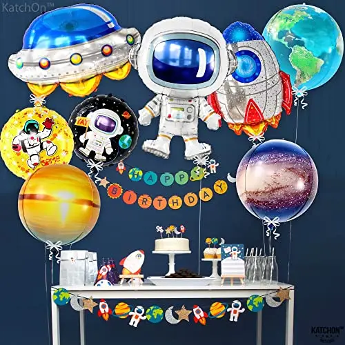Große Astronauten-Luftballons, Weltraum-Thema, Party-Dekoration, aufblasbarer Astronaut für Babyparty, Kinder, alles Gute zum Geburtstag, Party-Dekoration – Detail 8