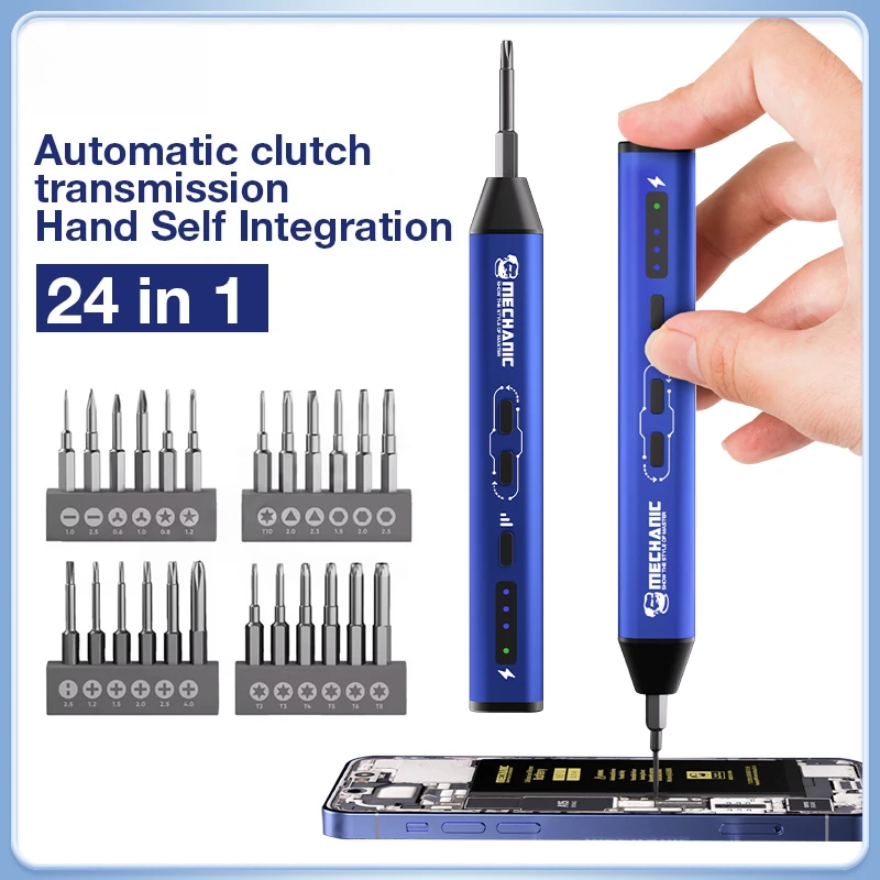 

MECHANIC ES240 24in1 Electric Screwdriver Set for Electronic Products Maintenance Phone Disassembly - Precision Repair Tool