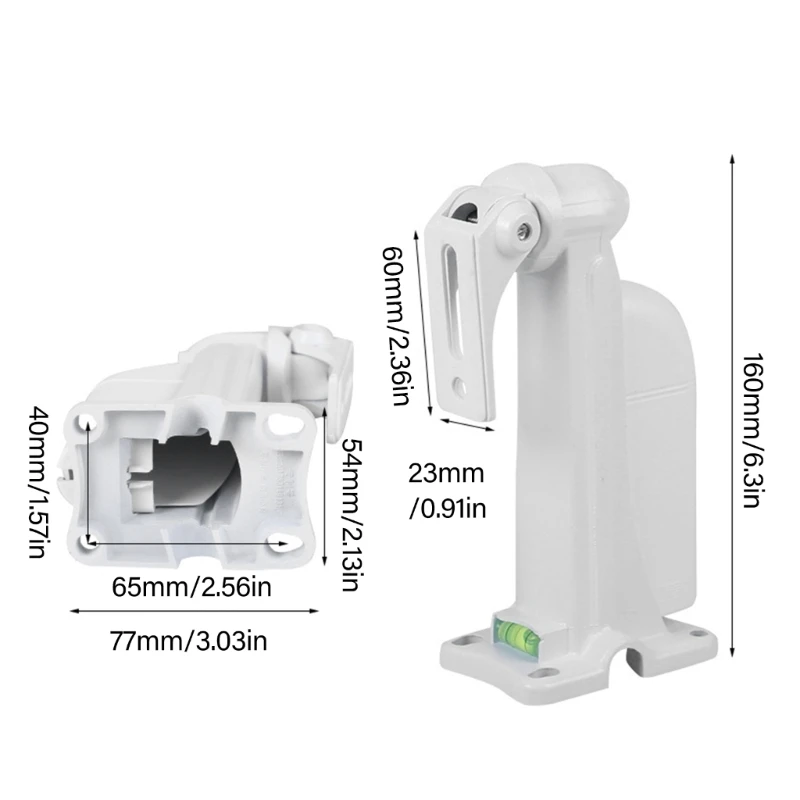 حامل كاميرا من البلاستيك والمعدن عالي القوة للمراقبة الخارجية الآمنة مع خيار تحديد المواقع المرن #6