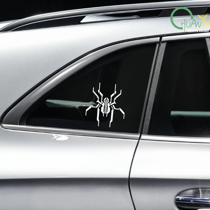 Hollow car sticker, electronic spider, cyber, luminous fluorescent color-changing rear windshield hood, personalized car sticker