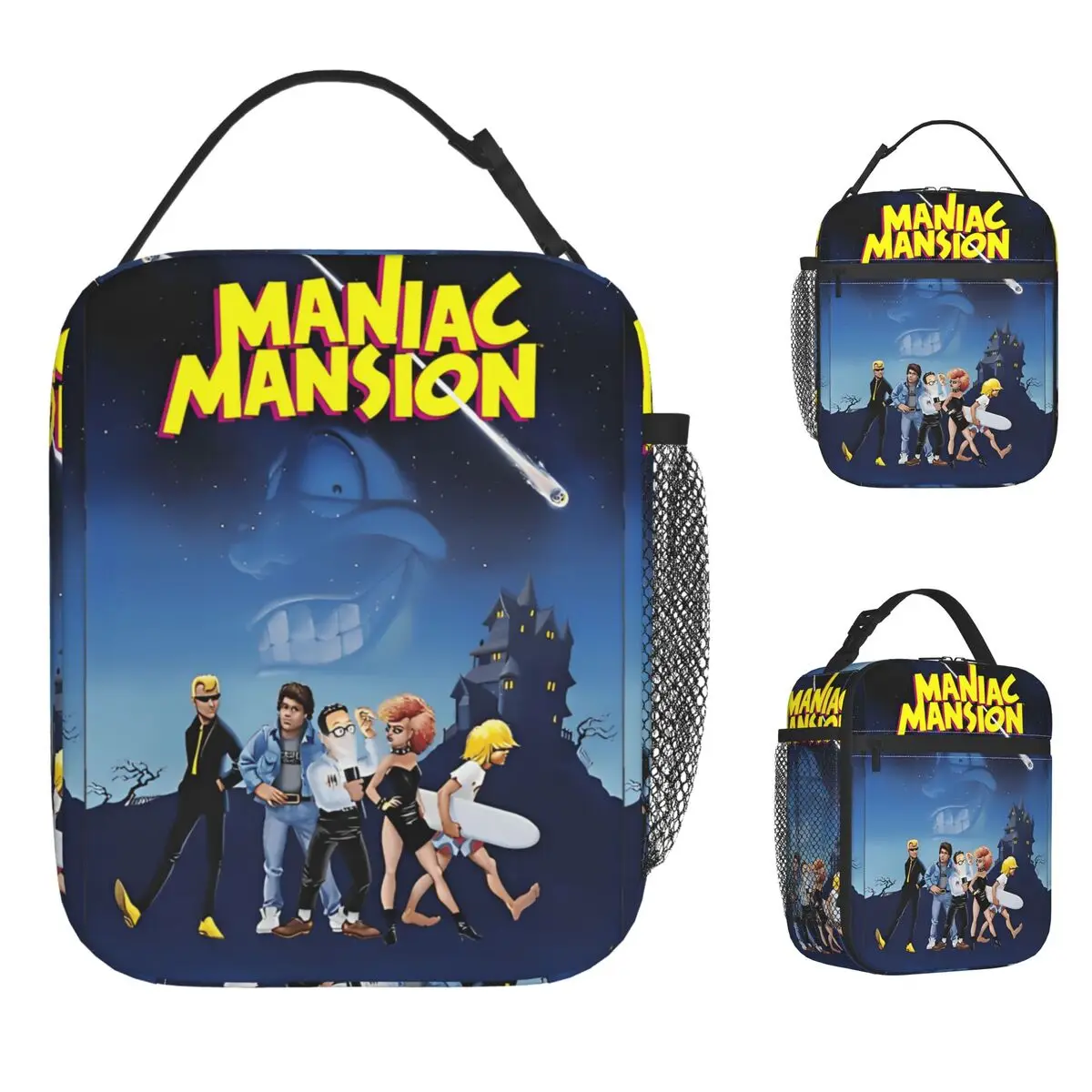 

Maniac Mansion щупальца сумка для обеда школьный ланч-бокс для взрослых дизайн термосумки-тоут водонепроницаемая изолированная сумка-холодильник