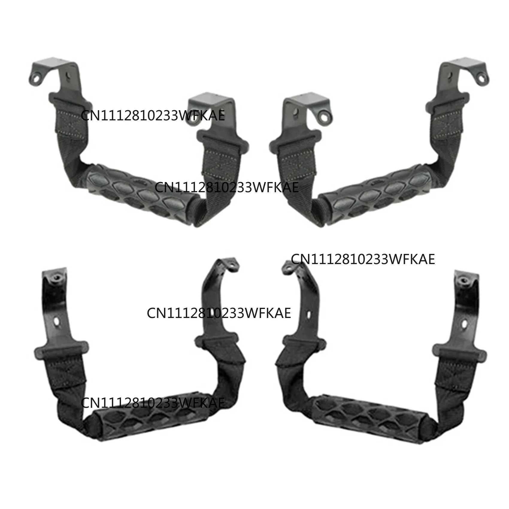 4Pcs Front&Rear Top Roof Roll Bar Grab Handles Fit for Jeep Wrangler JL Gladiator JT 2018 2019 2020 82215523 82215524