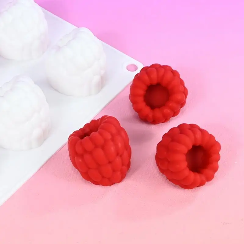 Silicone Raspberry Cake Mold 1pc Non Stick Fruit Design Bakeware Perfect for Jelly Candy Dessert Making view 5