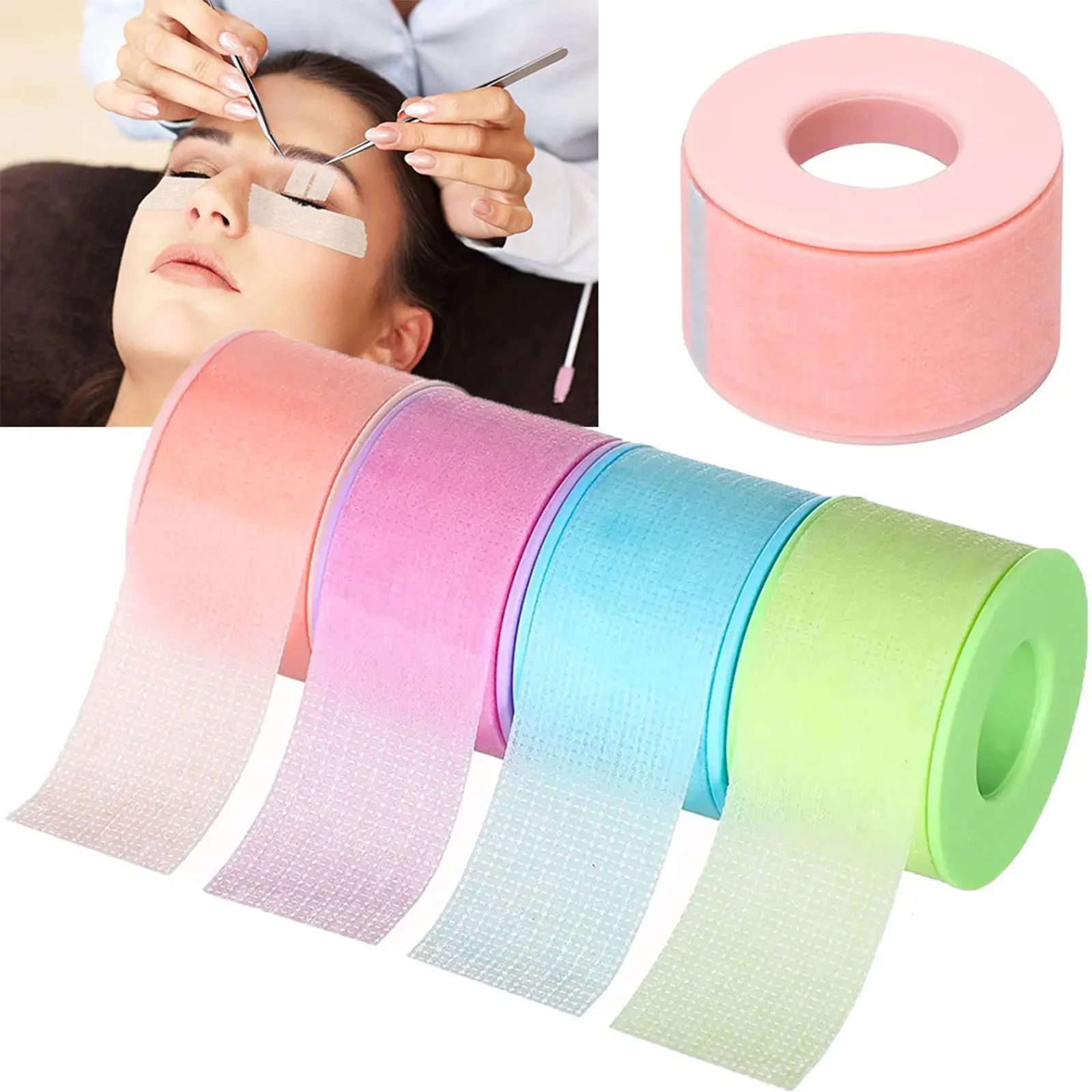 Eyelashes Grafting Silicone Gel Tape 1pcs Under Eye Pad Patches Non-Woven Medical Breathable Tape Makeup Lashes Extension Tools