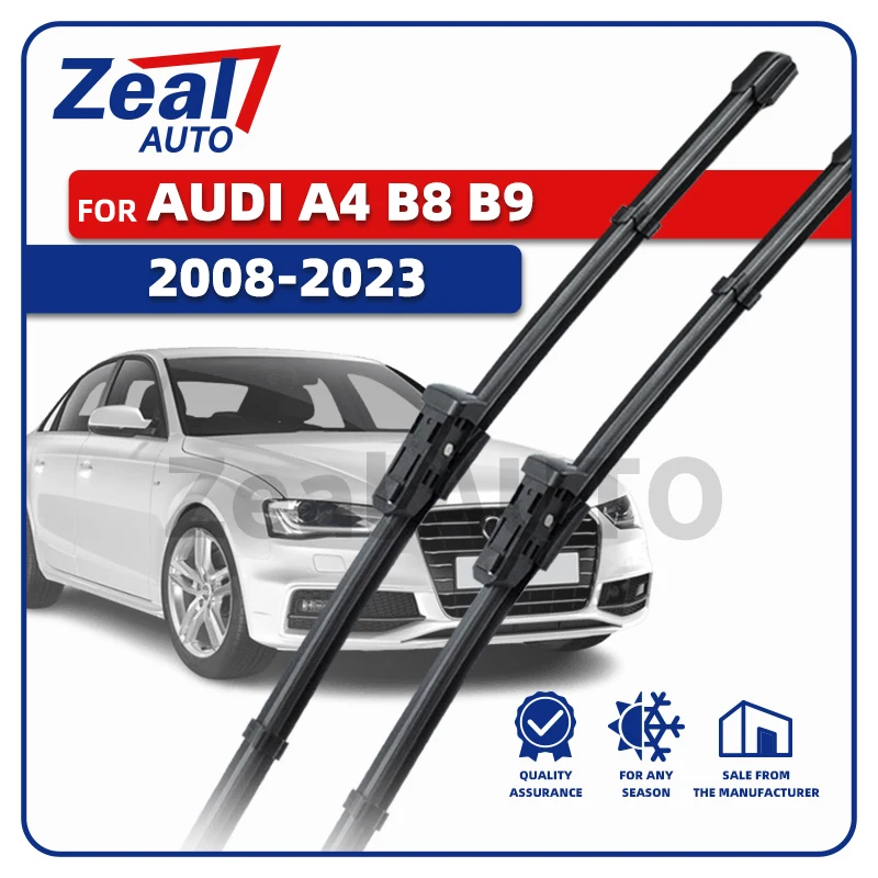 LHD Front Wiper Blades For AUDI A4 B8 B9 2008-2023 Windshield 24