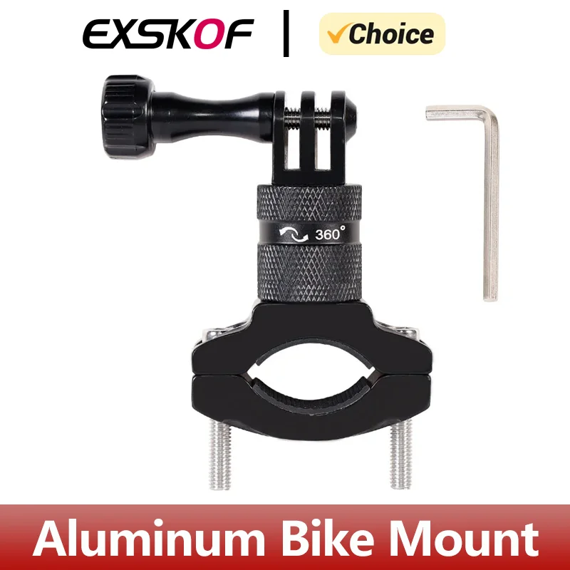 Aluminum Bike Bicycle Handlebar Mount For GoPro Hero 12 11 10 9 8 7 6 5 4 Insta360 X2 X3 DJI Osmo Action Camera Accessories