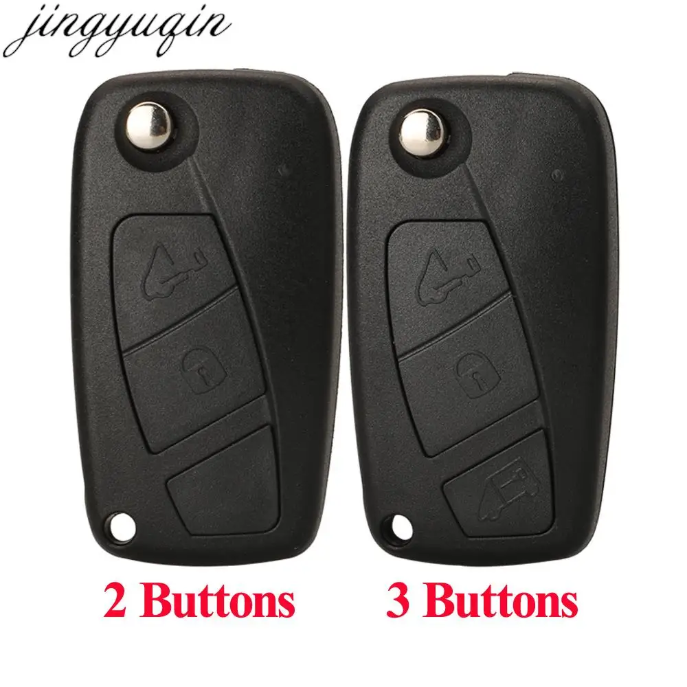 Jingyuqin 2 3 Buttons Remote Car Key Case Shell For Fiat Ducato Iveco Citroen Relay Peugeot Boxer 2006 2007 2008 SIP22 Fob