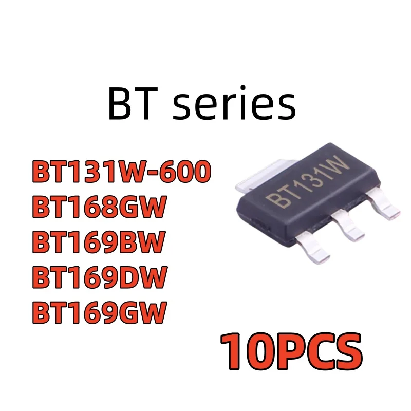 10PCS BT series BT131W-600 BT168GW BT169BW BT169DW BT169GW package SOT223 thyristor