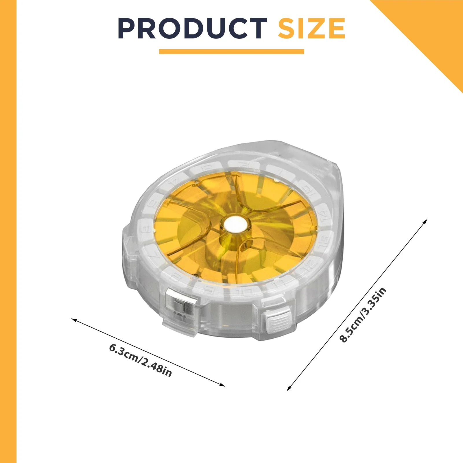 1X-Fishing Line Storage Box with Cutter Anti-Reverse Reel for Carbon Line Plastic Multifunctional Organizer gallery 5