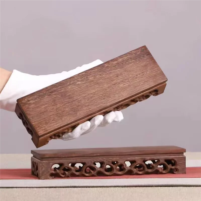 ABDJ-목재 베이스 미니어처 피규어 꽃병 진열대 받침대 스탠딩 커피/티 세트 꽃꽂이 화분 받침대 분재 홀더