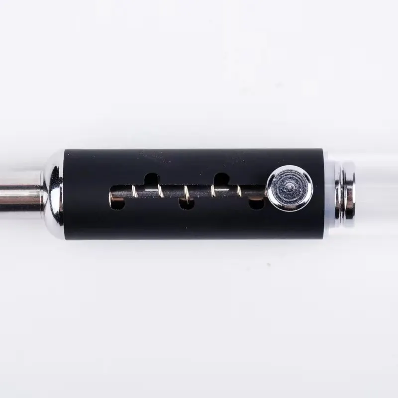 Adjustable 5 Gear Glass Dry Burning Smoking Pipe Adjustable Metal Tobacco Pipes Easy To Replace Filter Element Smoke Accessories