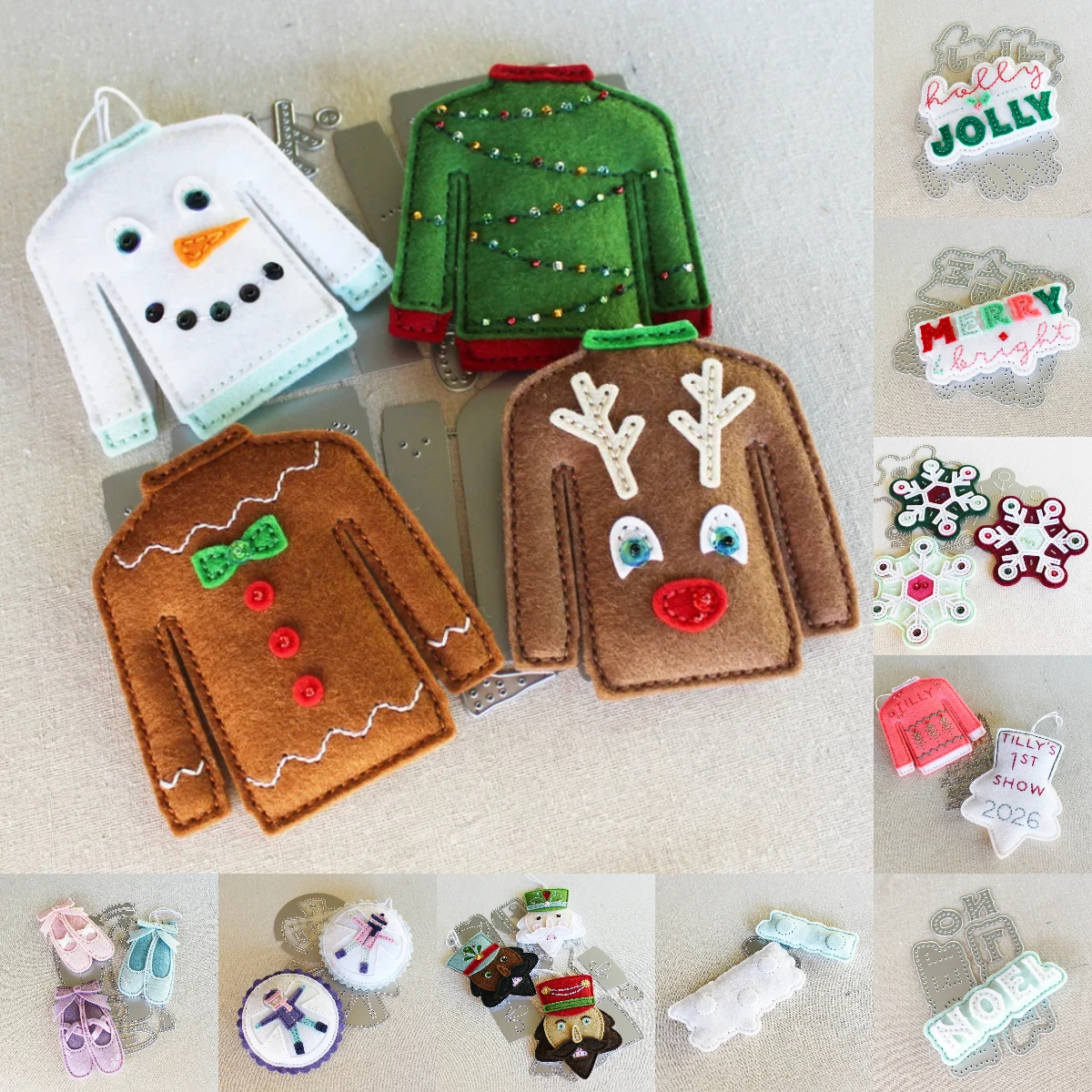 Sweater 2026 New Metal Cutting Dies For DIY Scrapbooking Crafts Maker Photo Album Template Handmade Decoration