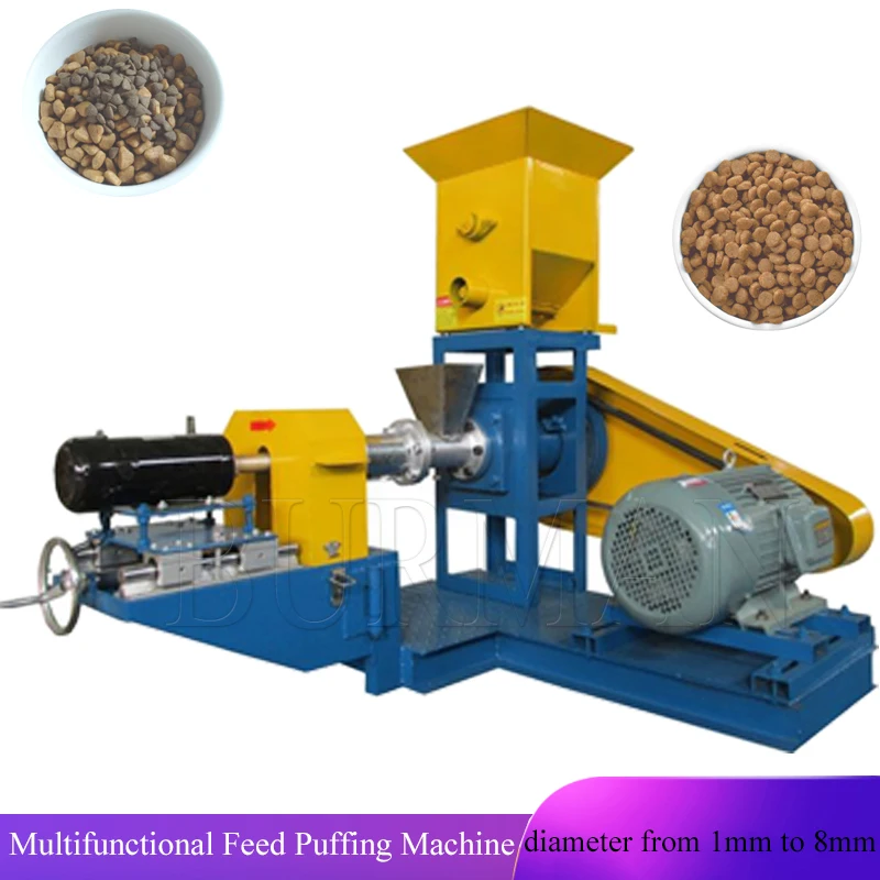 Multifunctional Feed Puffing Machine  Dog Cat Turtle Fish Shrimp Crab Floating  Particle Bulking