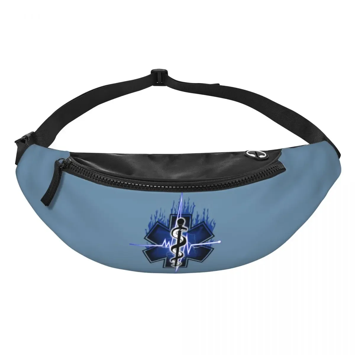 Niestandardowa torba na ramię Star Of Life dla mężczyzn i kobiet Cool Emt Paramedic Medical Crossbody Waist Bag Cycling Camping Phone Money Pouch